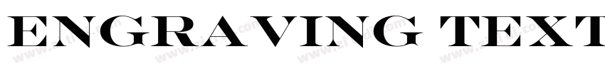 ENGRAVING TEXT字体转换